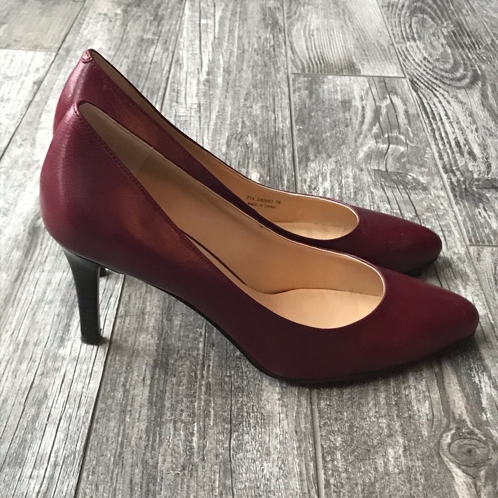 Cole Haan Red Pump Heels - Picture 3 of 8